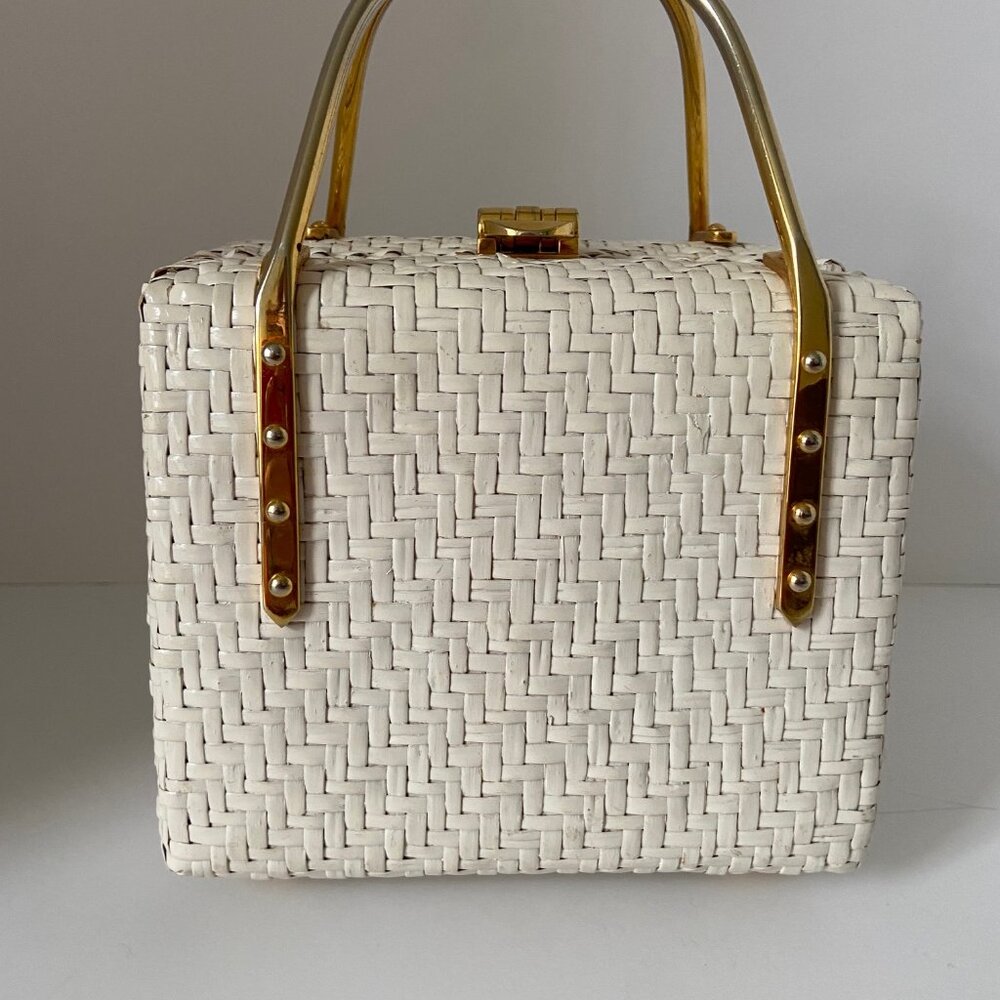 Vintage Rodo Straw Box Purse